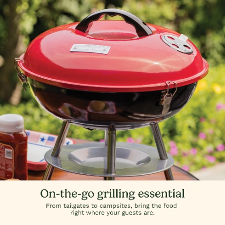 Cuisinart CCG-190RB ecommerce creative: Outdoor lifestyle context
