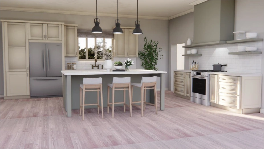 Working pre-production book showing kitchen set references and studio direction